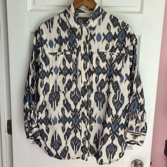 Ulla Johnson Cassia Button Down - Celeste - Picture 2 of 9